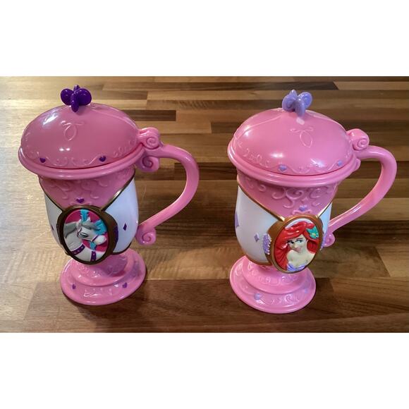 Ariel Mermaid & Bailey Circus Pink Unicorn Souvenir Collector Mugs Cups - Picture 3 of 10